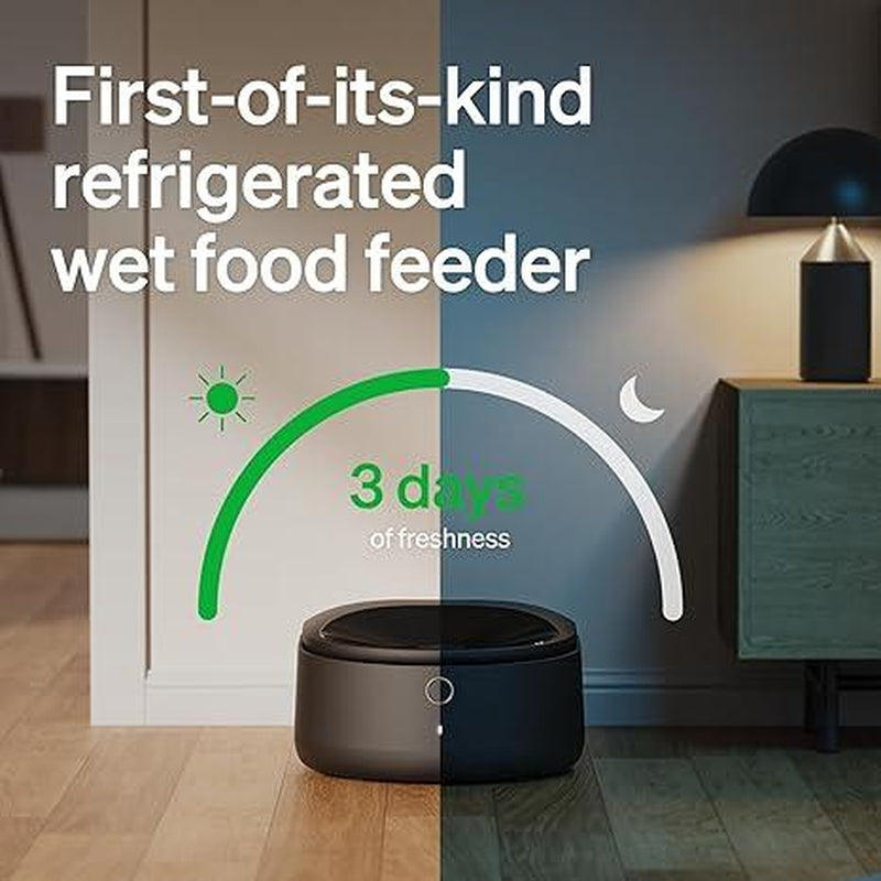 PETLIBRO Automatic Cat Feeder, Refrigerated Wet Food Dispenser with Wifi Control, 3 Days Freshness, 3 Timed Meals, Quick Cooling